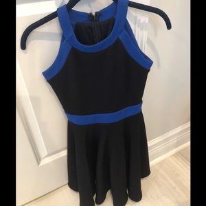 blue and black Bd Junior party dress